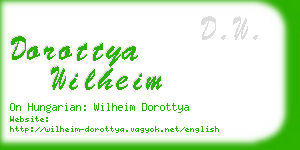 dorottya wilheim business card